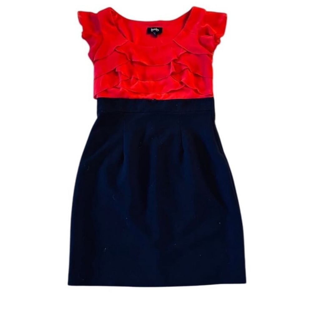 By & By Red Ruffle with Black bottom Dress Size 5